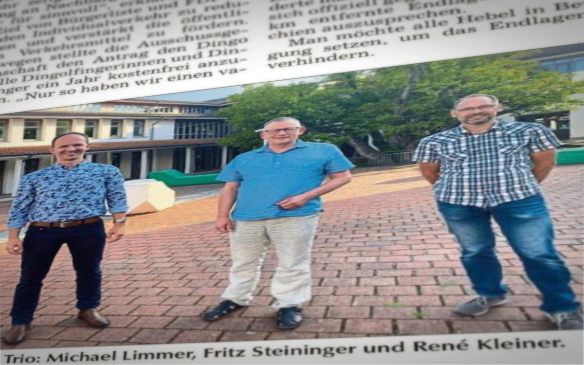 v.l. Michael Limmer, Fritz Steininger, René Kleiner