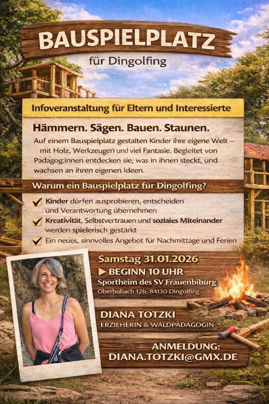 Bau- und Abenteuerspielplatz für Dingolfing